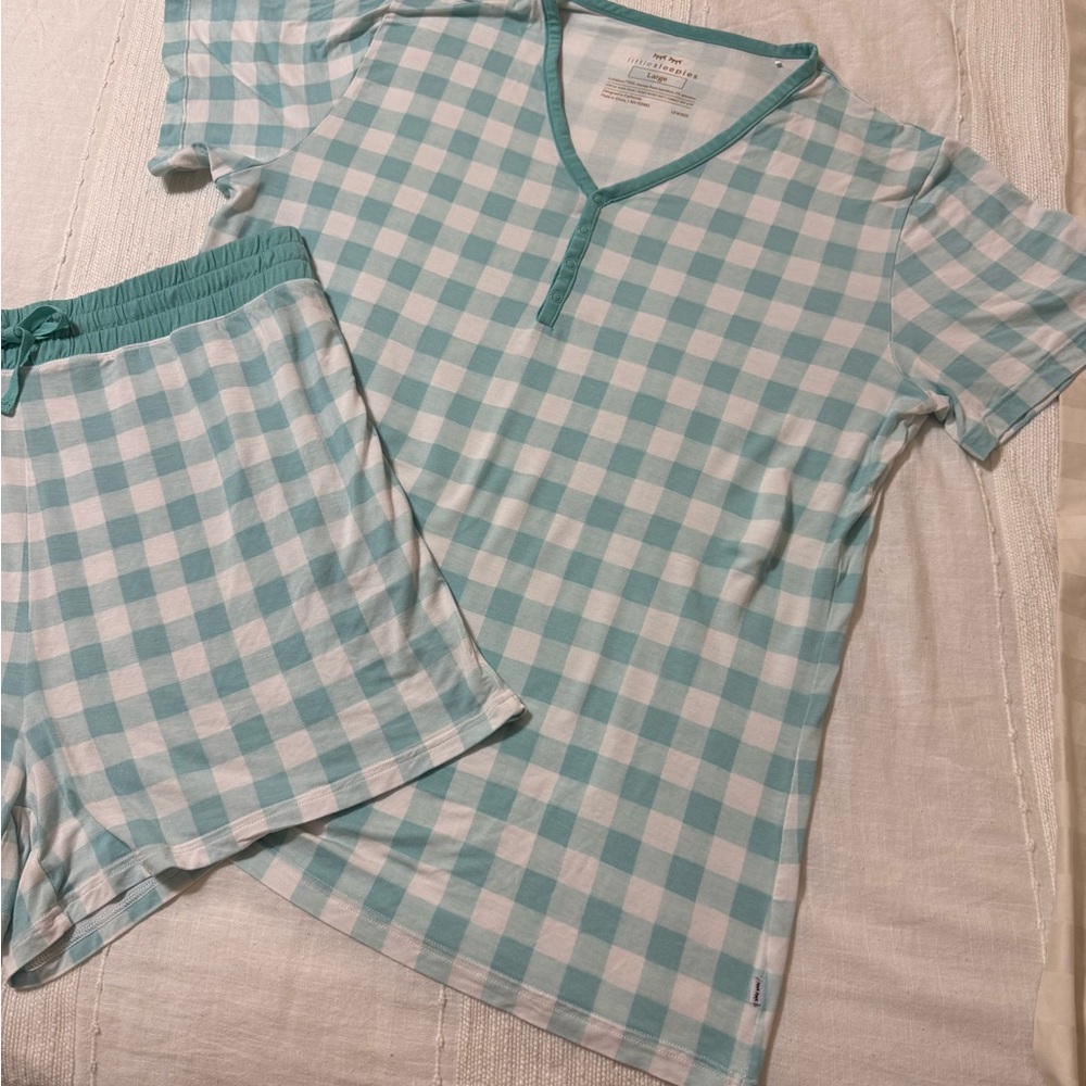 Little Sleepies Blue and White Pajama Set